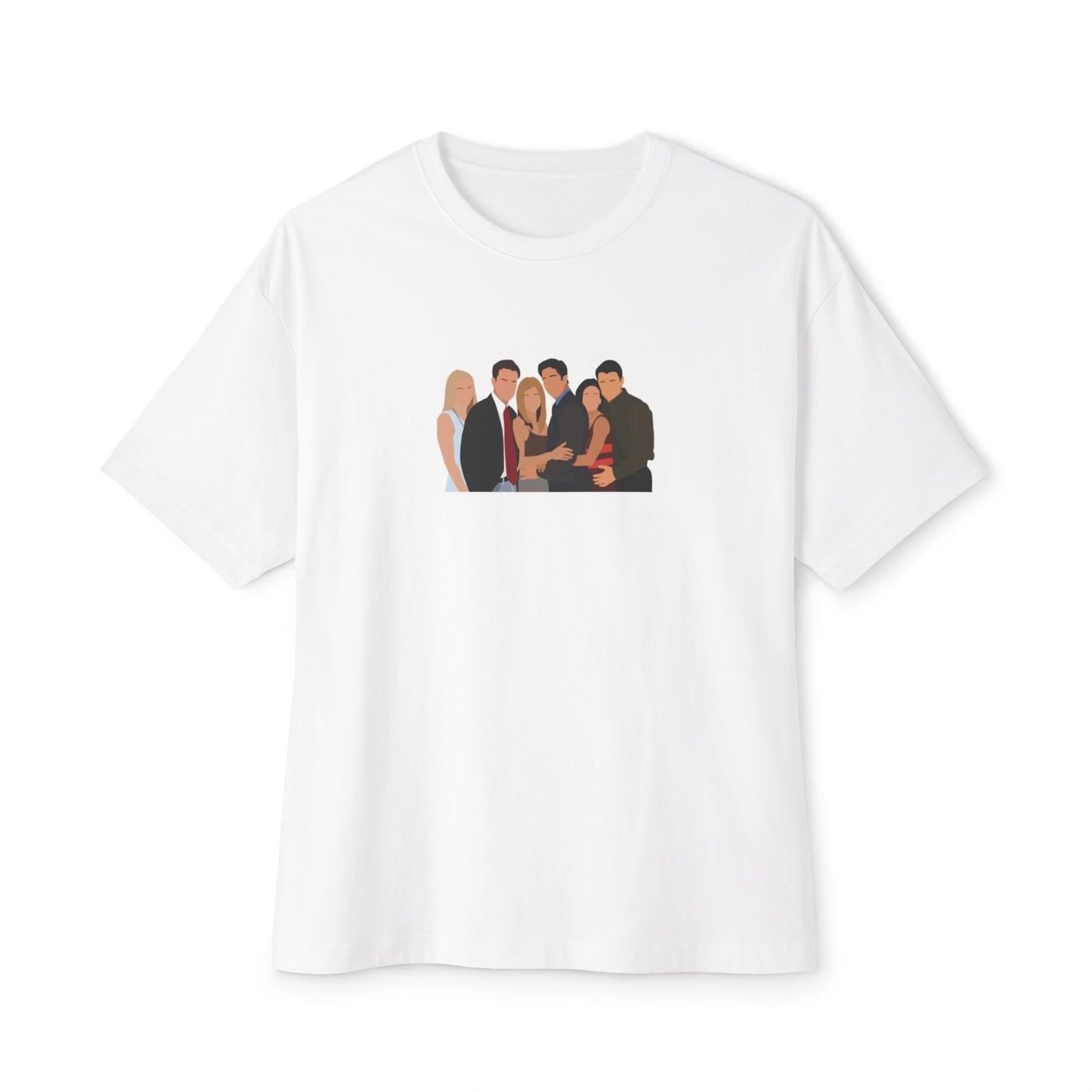 “The One with the Perfect Tee”- UNISEX White F.R.I.E.N.D.S title t-shirt, 100% soft cotton