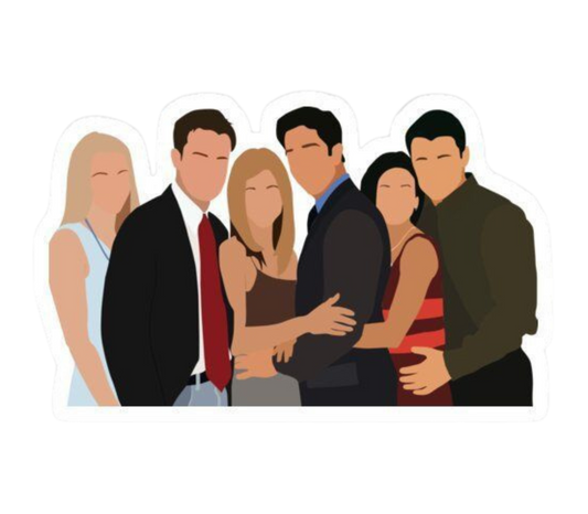 “The One with the Perfect Tee”- UNISEX White F.R.I.E.N.D.S title t-shirt, 100% soft cotton