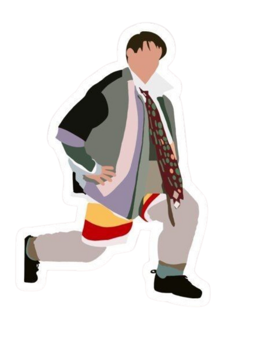 "The one with the Lunges Tee", UNISEX White F.R.I.E.N.D.S title t-shirt, 100% soft cotton